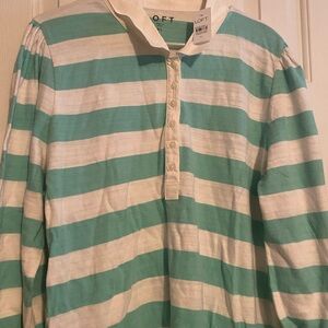 Loft puff sleeve polo